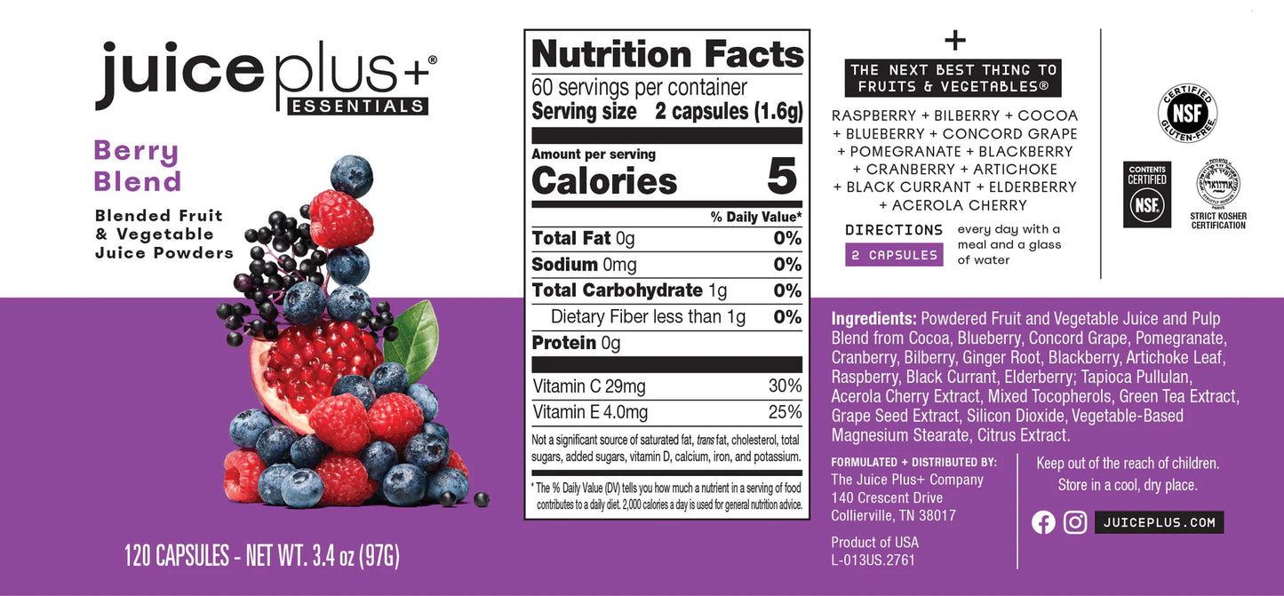 Juice Plus Endorsed by Happi Tummi - Berrys For Your Healthy Self