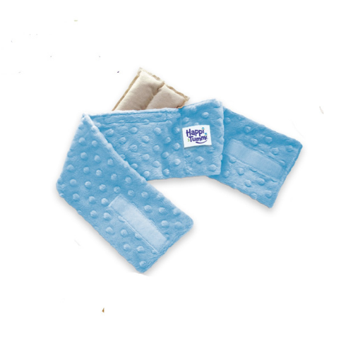6 Pack Baby Waistbands & Herbal Pouches Blue Plush US Made Product
