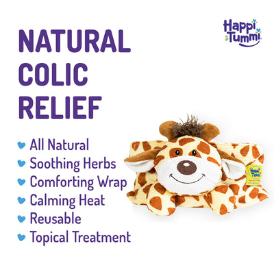 Happi Tummi Giraffe Waistband and Herbal Pouch Calms A Crying Baby Instantly