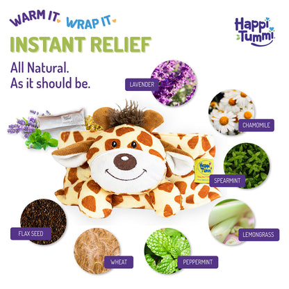 Happi Tummi Giraffe Waistband and Herbal Pouch Calms A Crying Baby Instantly