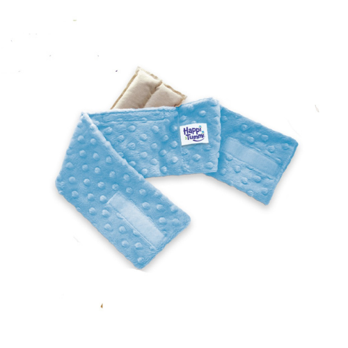 6 Pack  Baby Waistbands & Herbal Pouches Blue Plush