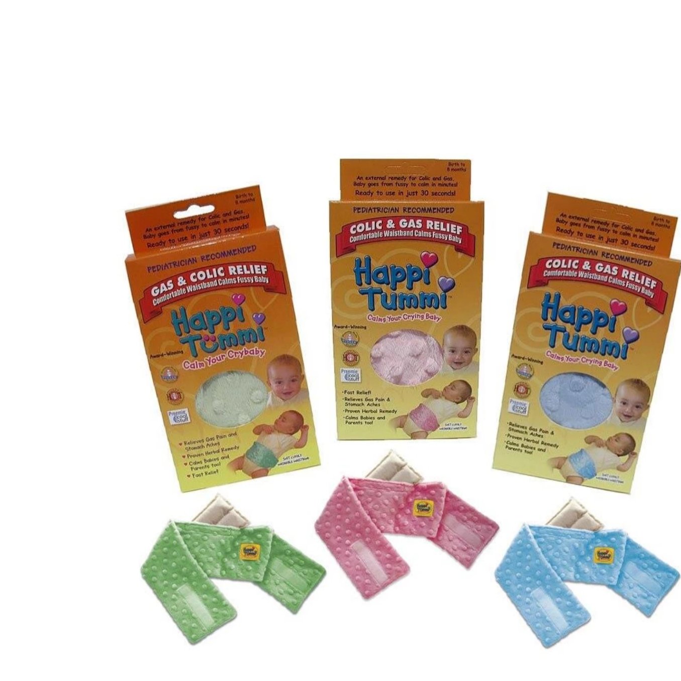 W 12pk 10004 Assorted Case Pack Baby Waistbands and Herbal Pouches