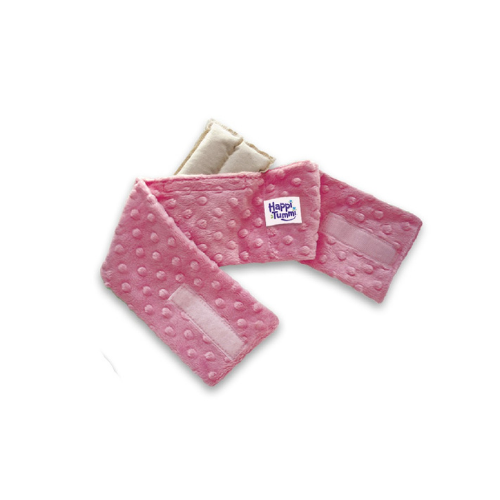 6 Pack Baby Waistbands & Herbal Pouches Pink Plush