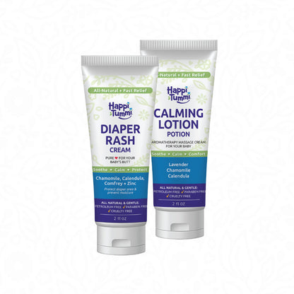 Calming Lotion and Diaper Rash Cream Bundle