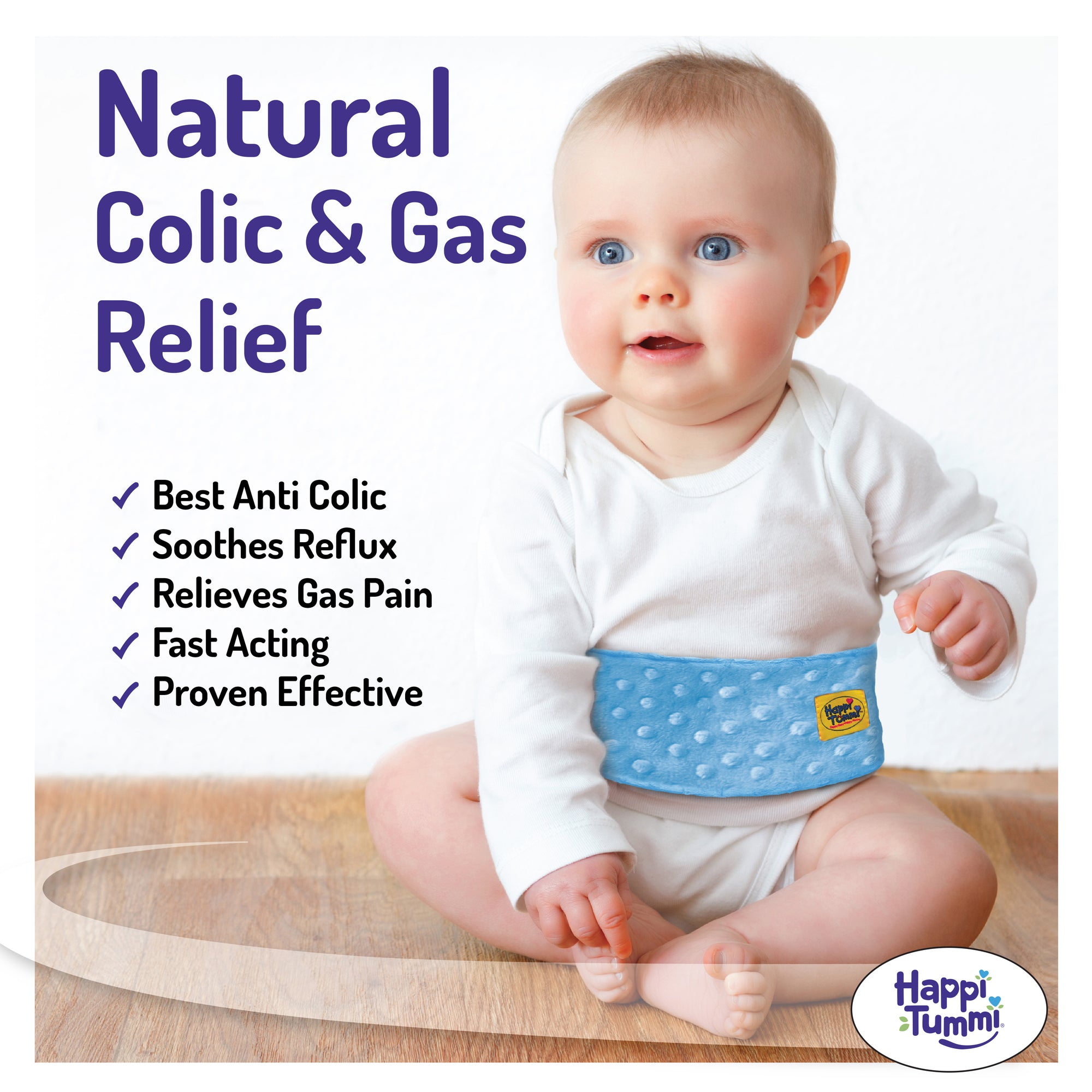 Happi Tummi Plush Waistband and Herbal Pouch Calms A Crying Baby Instantly.